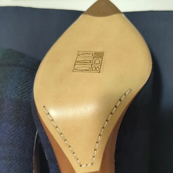 Ralph Lauren Celia Black Watch Tartan Pumps Women's Size 6/36 B Black Mu Tartan. - Picture 7 of 13
